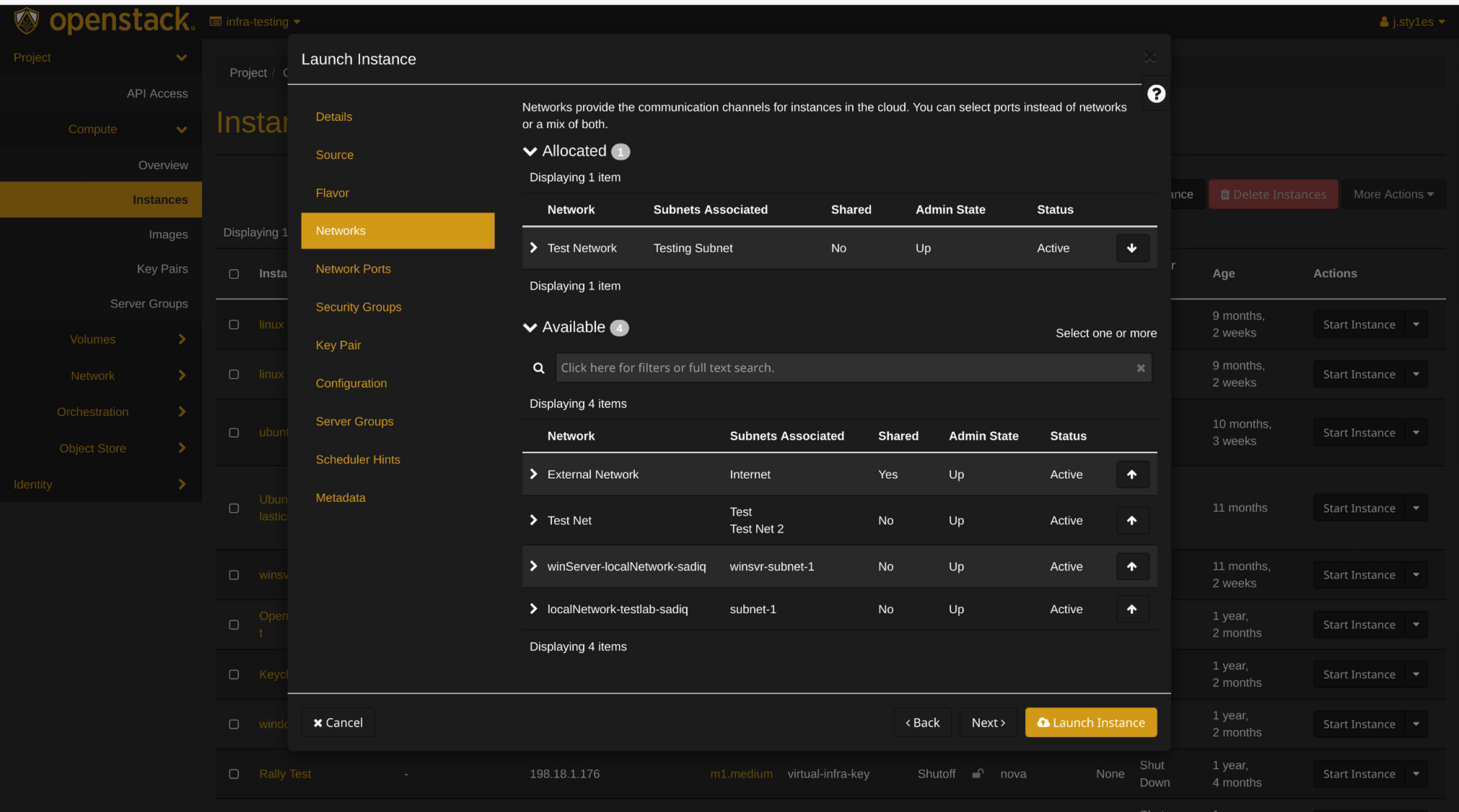 Select Internal Network